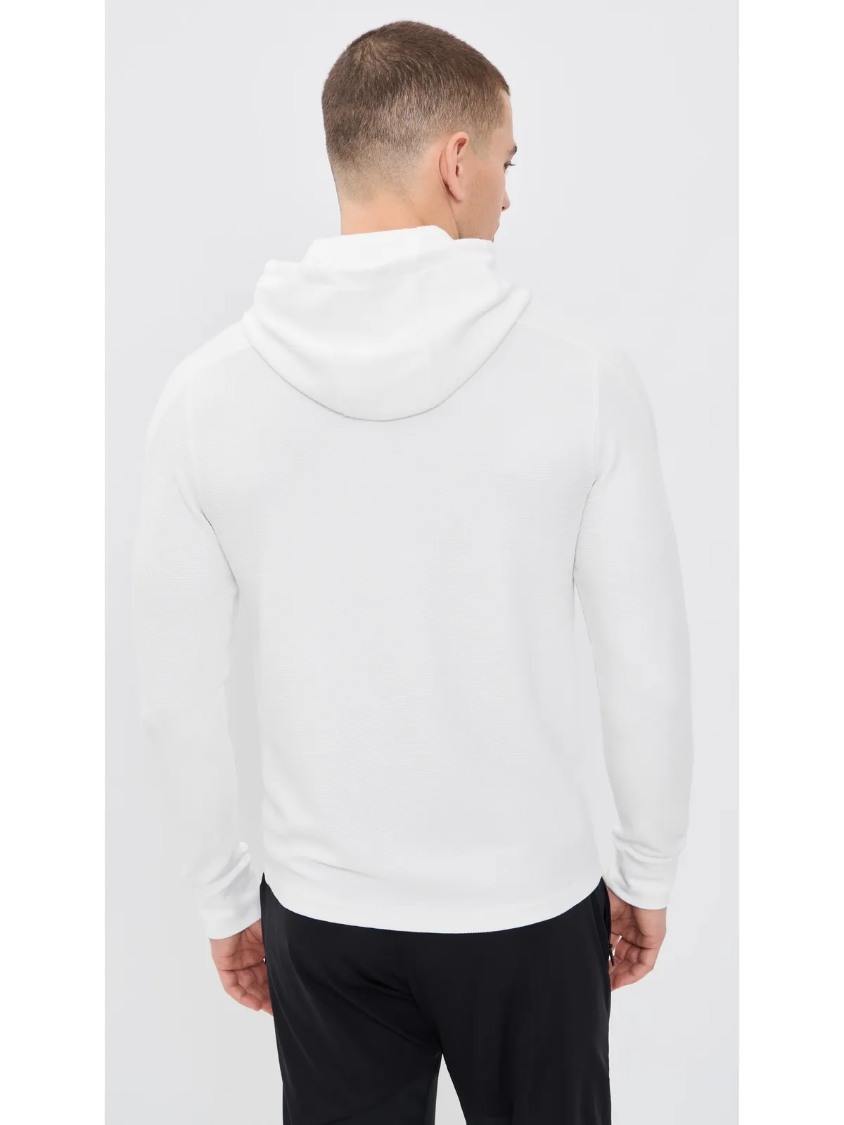 RLX Ralph Lauren ロングスリーブ テック ワッフルニット フーディ セラミックホワイト - 画像3