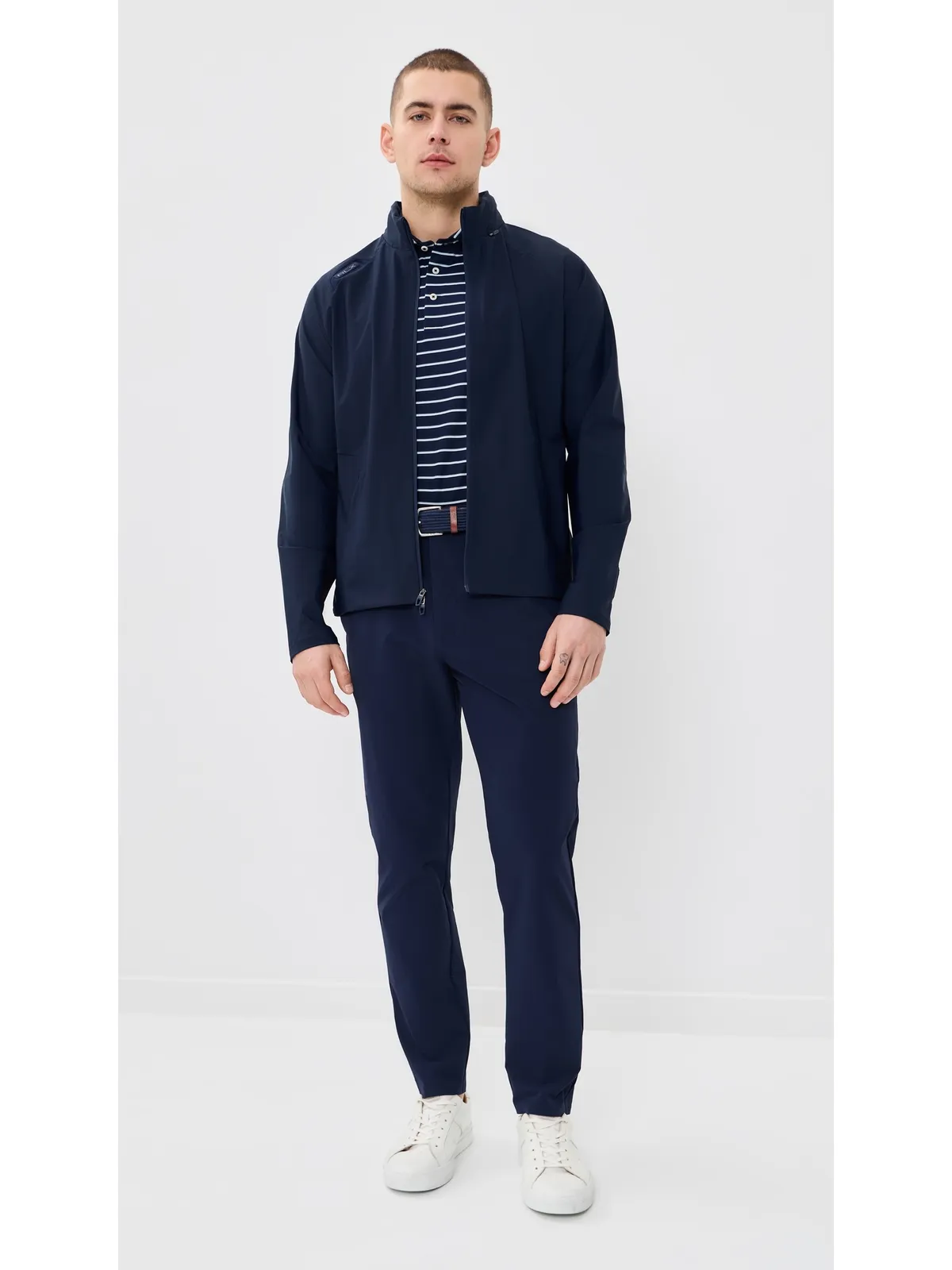 RLX Ralph Lauren ライトウェイト テック ジップジャケット ネイビー - 画像5