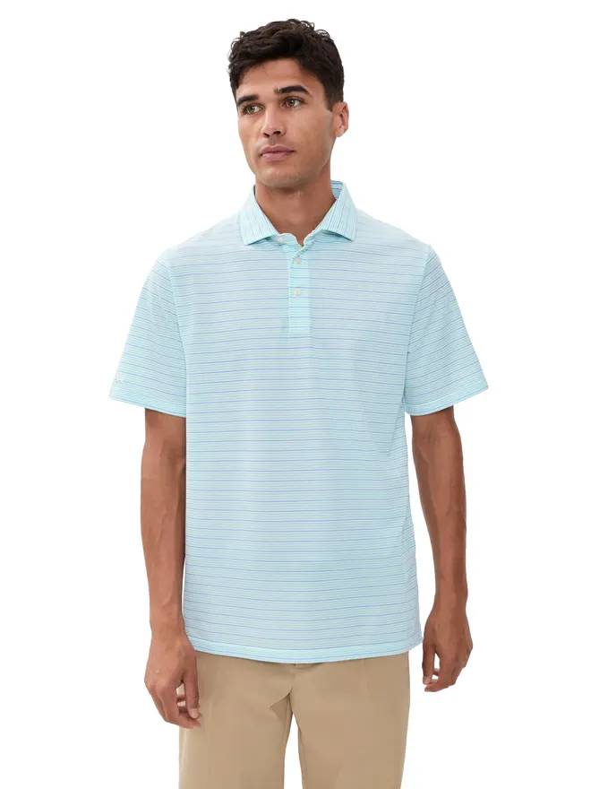 RLX Ralph Lauren RLX Ralph Lauren 薄手マルチストライプ ポロシャツ（ピケ）の商品画像