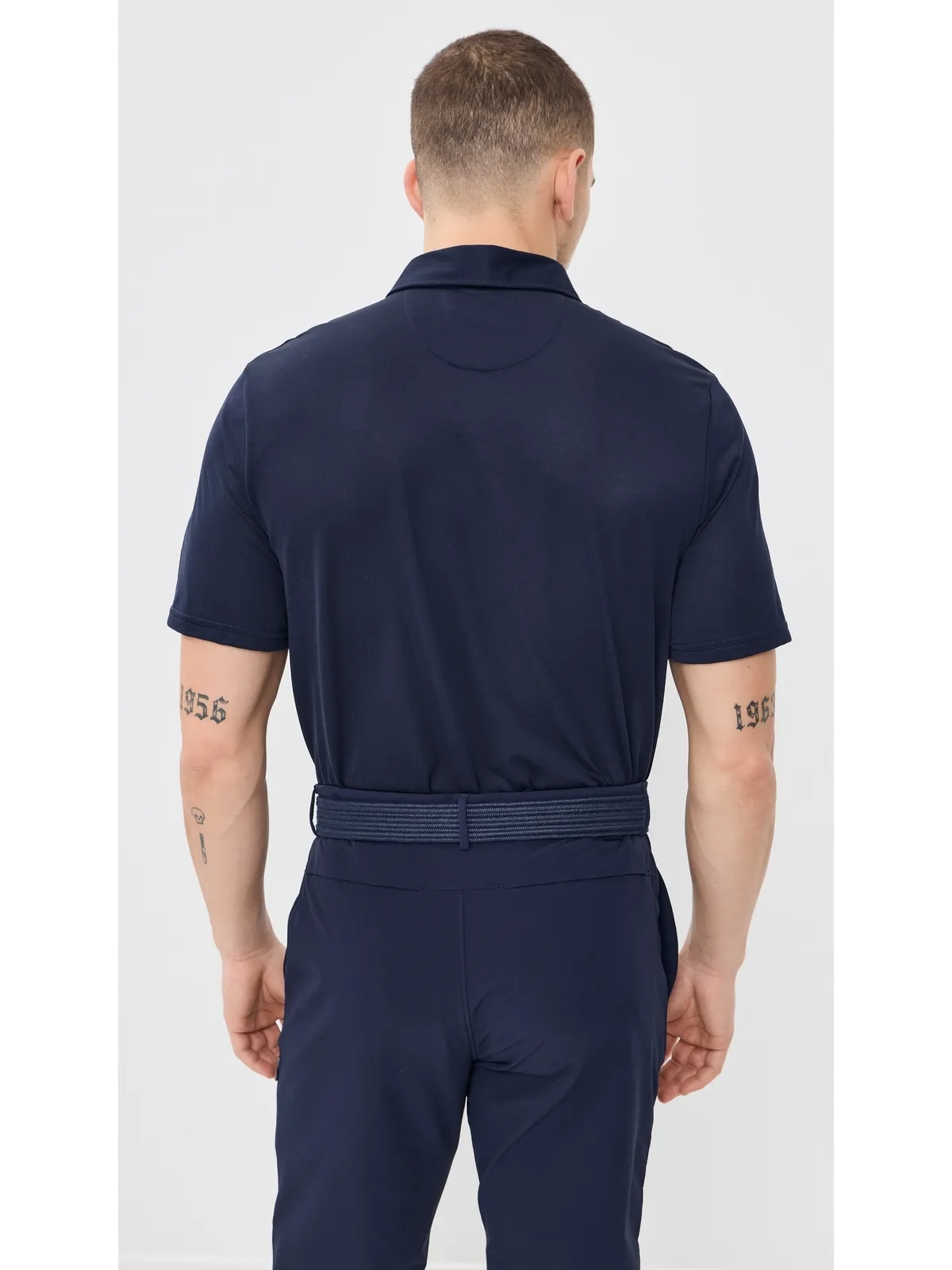RLX Ralph Lauren ソリッドツアー ピケポロシャツ ネイビー - 画像3