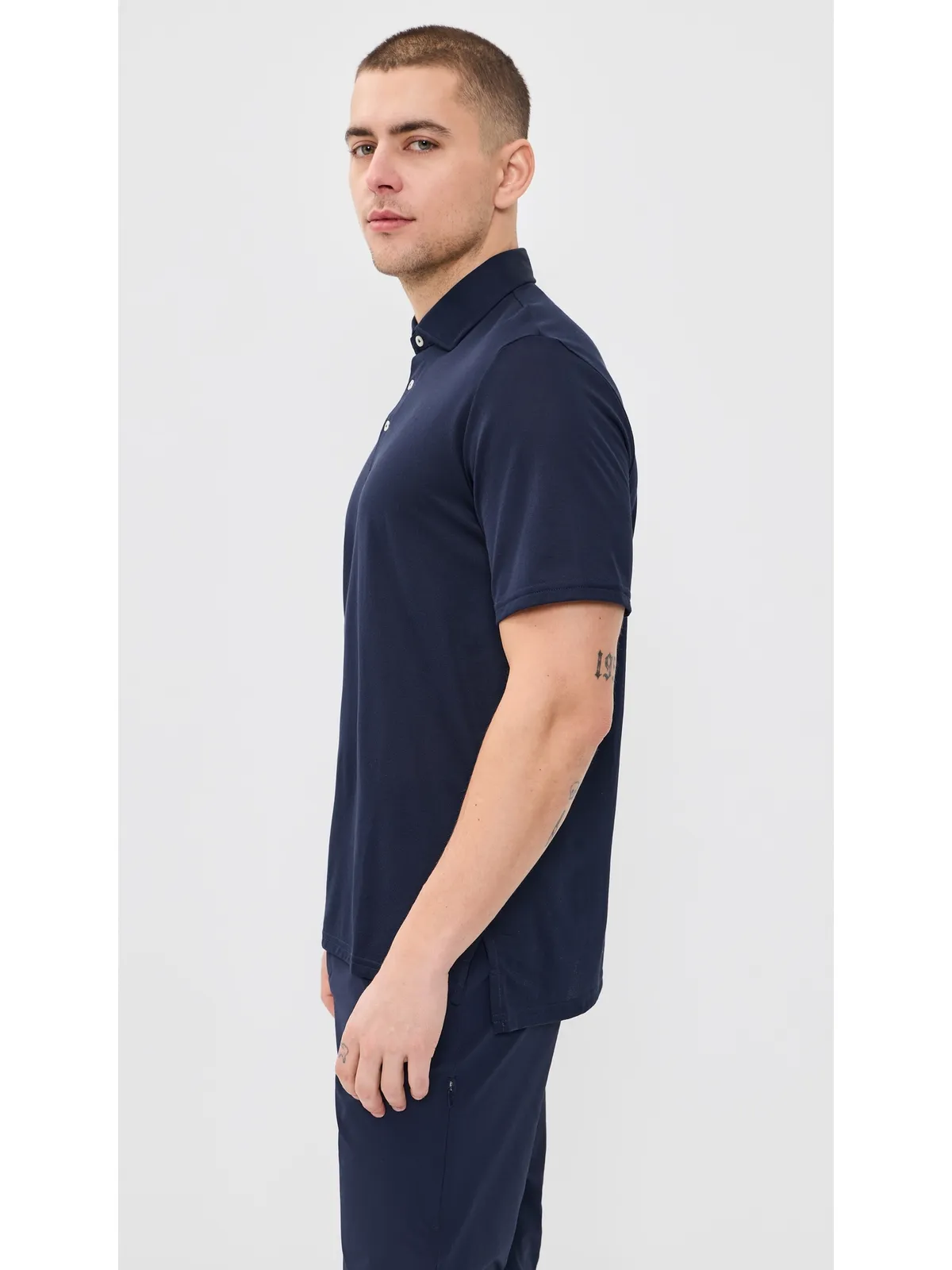 RLX Ralph Lauren ソリッドツアー ピケポロシャツ ネイビー - 画像4