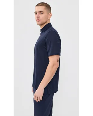 RLX Ralph Lauren ソリッドツアー ピケポロシャツ ネイビー - サムネイル4