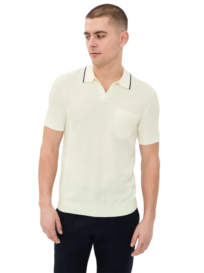RLX Ralph Lauren RLX Ralph Lauren コットン コームアックス ジョニー・カラー セーター ポロの商品画像