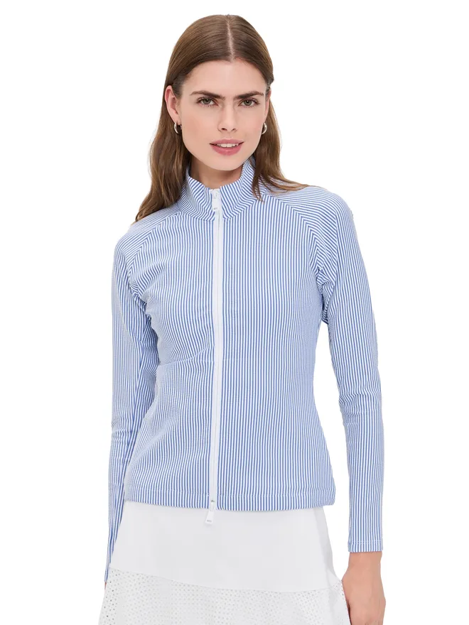 RLX Ralph Lauren RLX Ralph Lauren シアサッカー モックネック ジップジャケットの商品画像