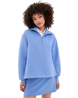 RLX Ralph Lauren ケーブルジャカード モックネック スウェット - サムネイル1