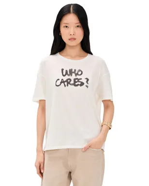 R13 Who Cares Relaxed Tee オフホワイト - サムネイル1