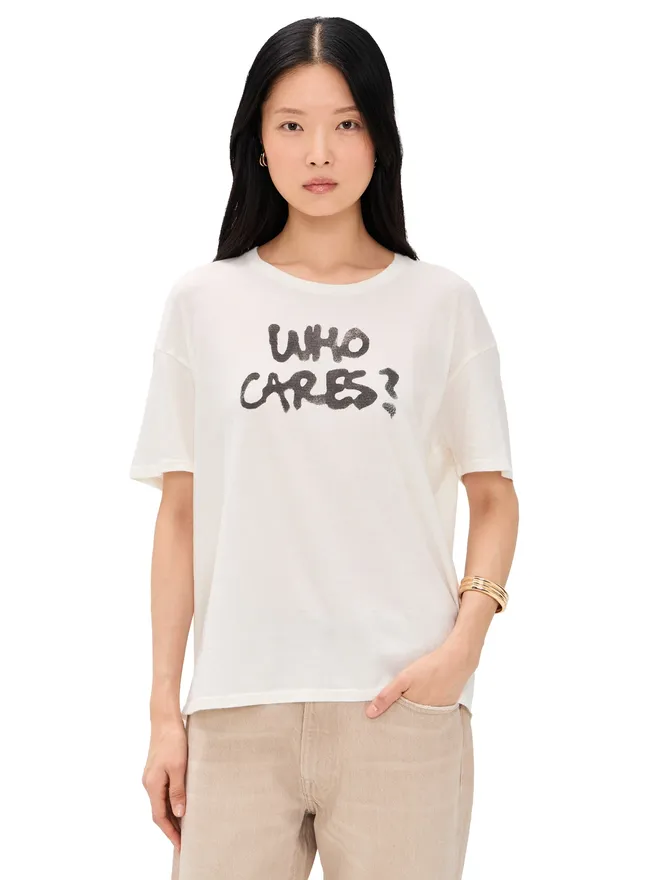 R13 R13 Who Cares Relaxed Tee オフホワイトの商品画像