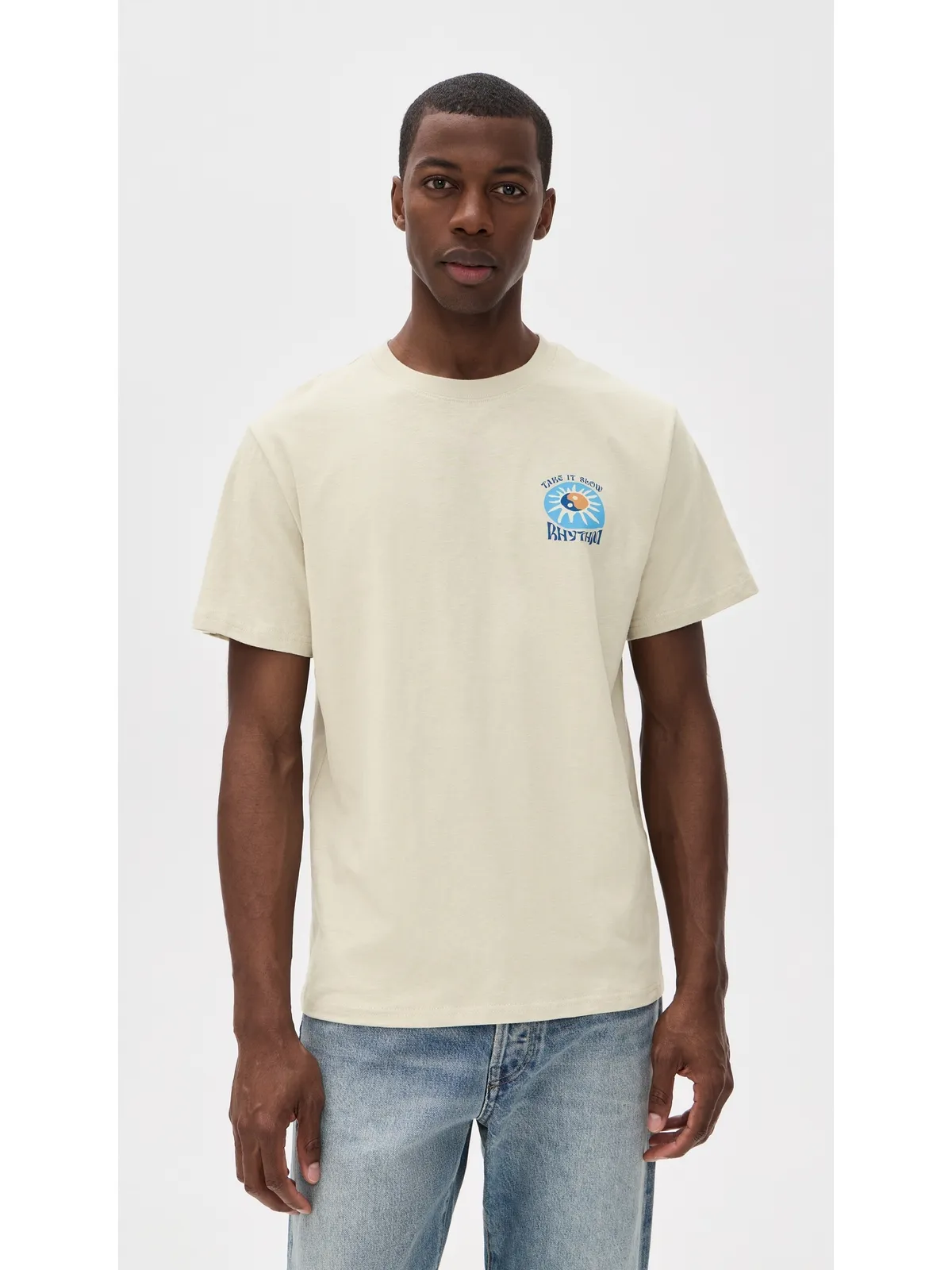Rhythm スローダウン スラブ 半袖 Tシャツ - 画像2