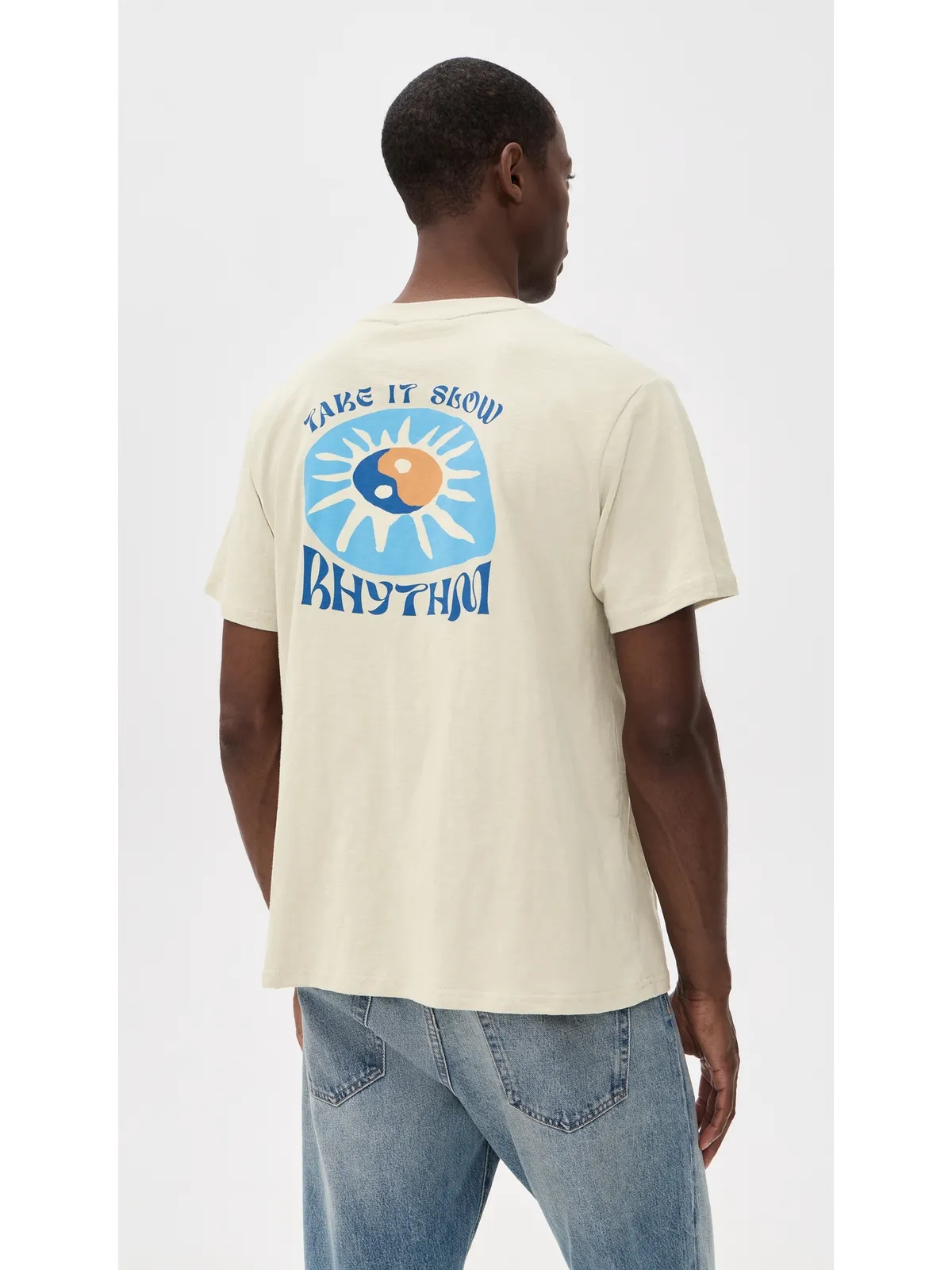 Rhythm スローダウン スラブ 半袖 Tシャツ - 画像3