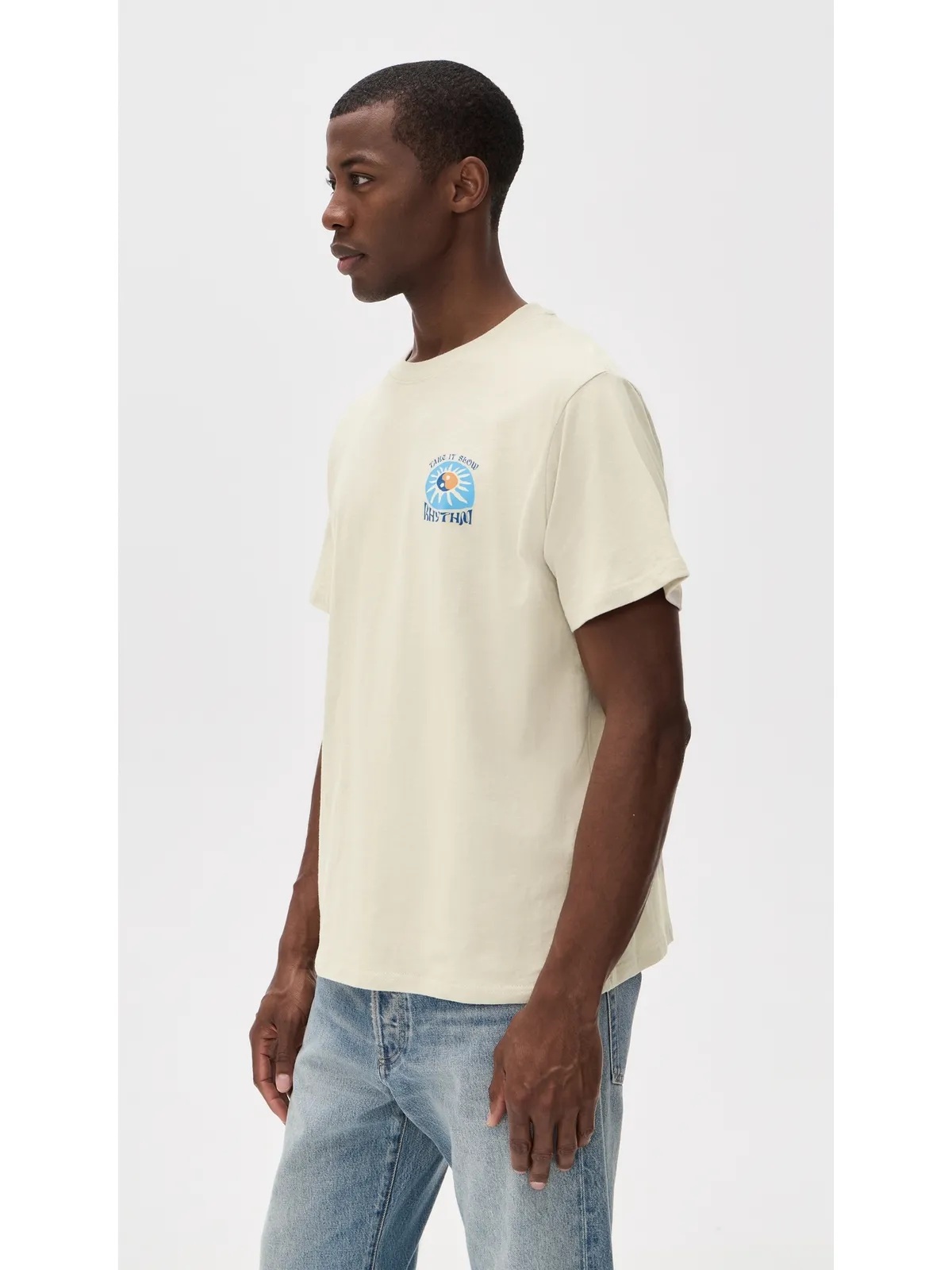 Rhythm スローダウン スラブ 半袖 Tシャツ - 画像4