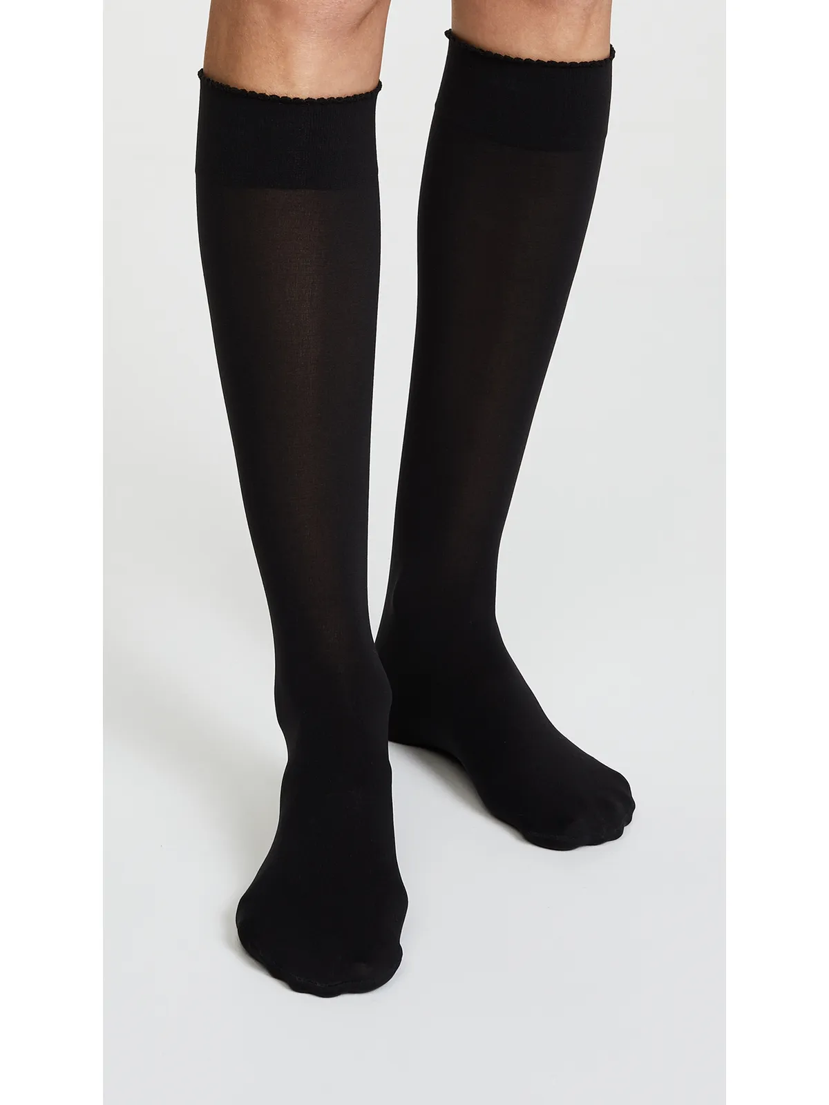 Wolford ベルベット デラックス 50 ニーハイソックス - 画像3