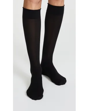Wolford ベルベット デラックス 50 ニーハイソックス - サムネイル3