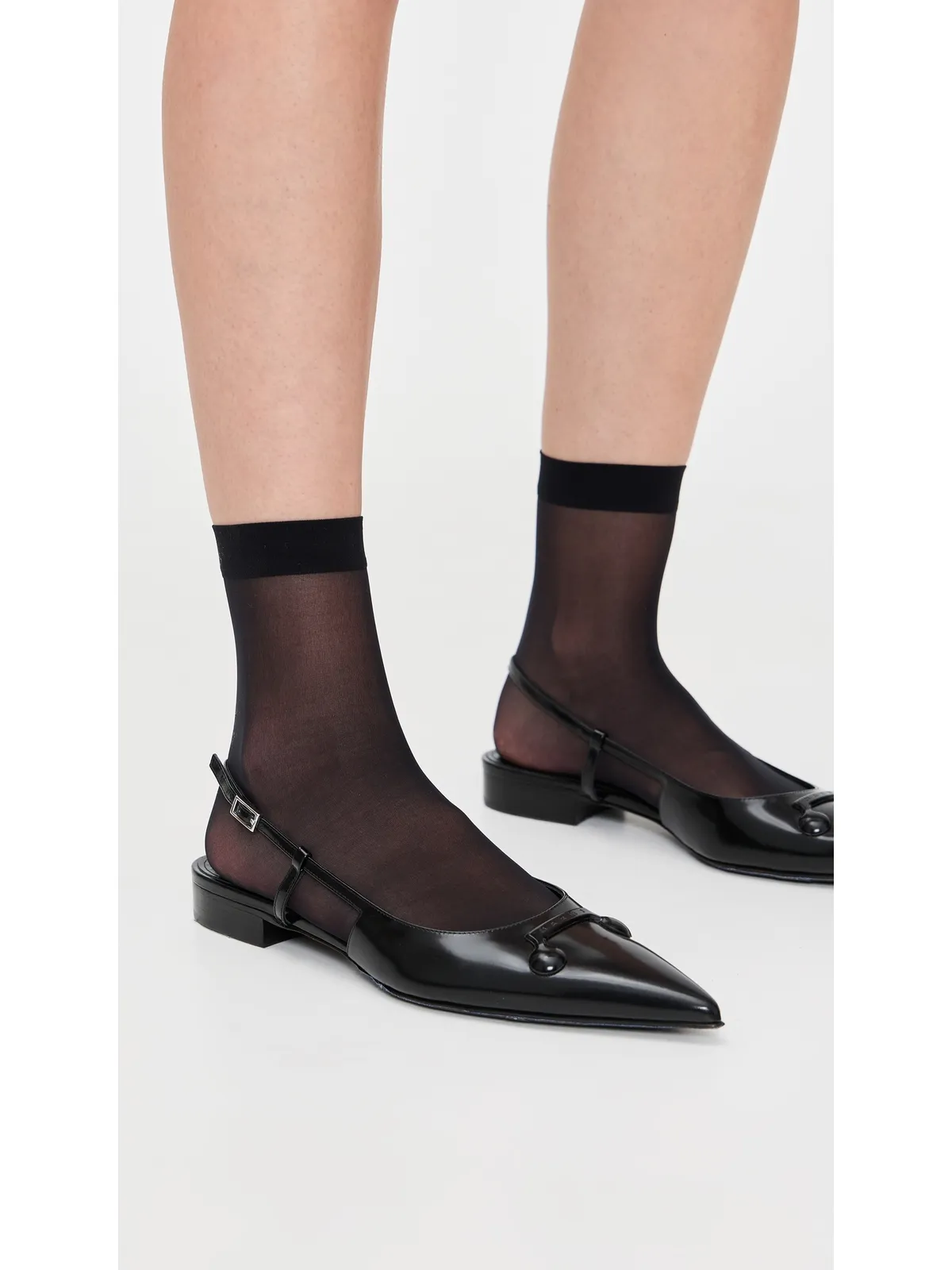 Wolford インディビジュアル10ソックス ブラック - 画像3