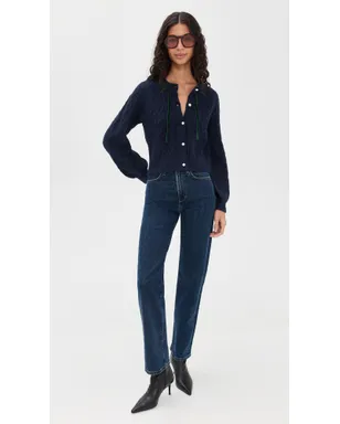 WAYF Signature Cardigan Navy M - サムネイル5