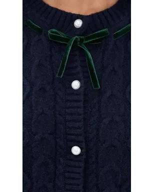 WAYF Signature Cardigan Navy M - サムネイル6