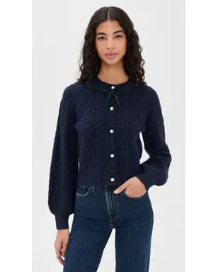 WAYF Signature Cardigan Navy M - サムネイル2