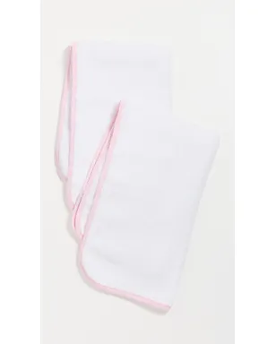 Weezie Signature ハンドタオル 2枚セット バレエピンク×ホワイト - サムネイル2