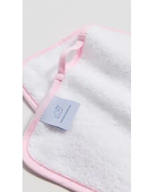 Weezie Signature Washcloths 2枚組 白地にバレエピンク - サムネイル4