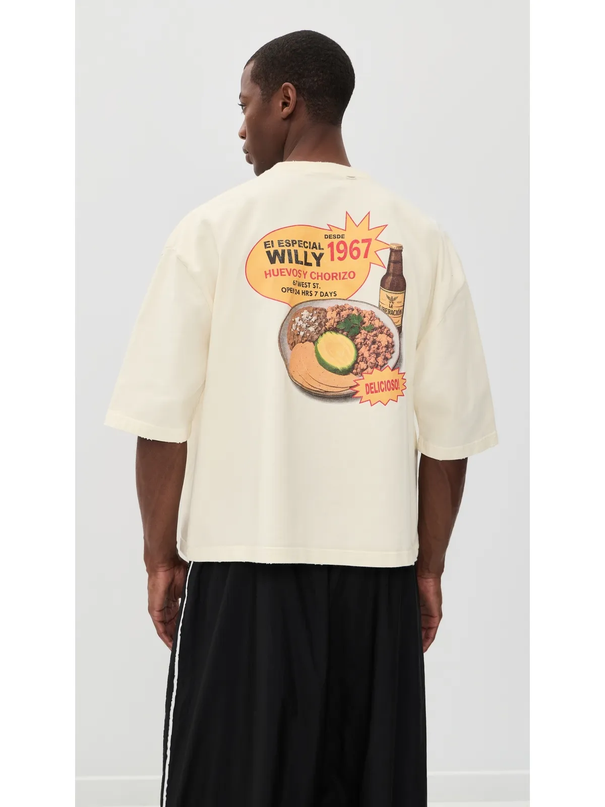 Willy Chavarria ウィリーズ・タコショップ バッファローTシャツ - 画像3