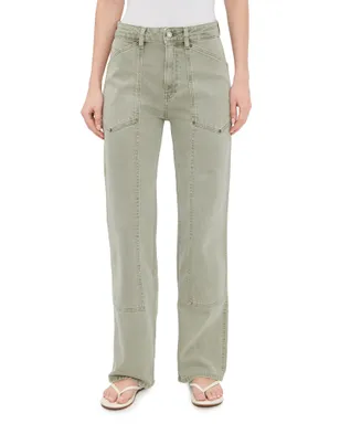 WARP + WEFT Sat Utility 90年代ストレートジーンズ Laurel Green - サムネイル1