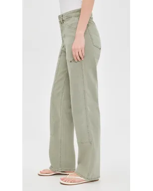 WARP + WEFT Sat Utility 90年代ストレートジーンズ Laurel Green - サムネイル4