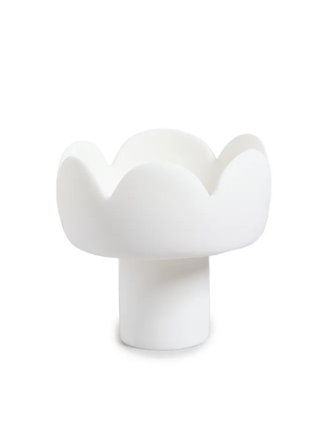 TF DESIGN TF DESIGN Fleur 脚付きボウル ホワイトの商品画像