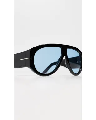 Tom Ford ブロンソン サングラス 光沢ブラック ワンサイズ - サムネイル6