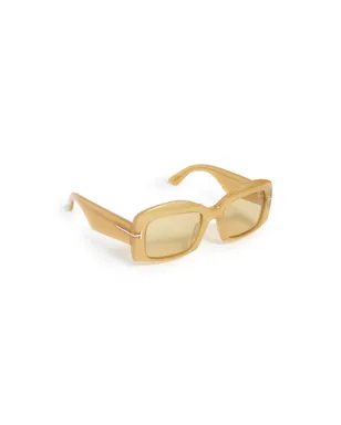 ビンテージ Tom Ford Venetia Sunglasses Shiny Opal Honey - サムネイル6