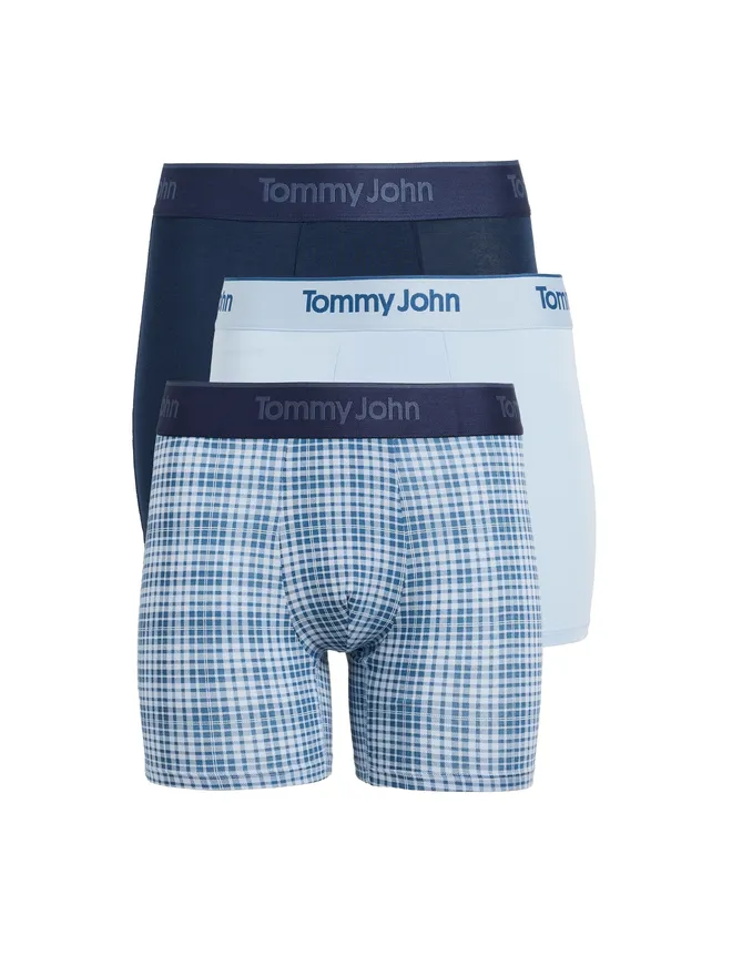 Tommy John Tommy John セカンドスキン4トランクス3枚パック Dressblues/Skyway/Flannelsprinの商品画像