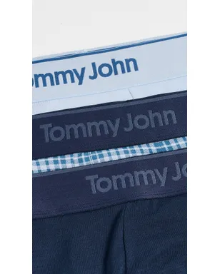 Tommy John セカンドスキン4トランクス3枚パック Dressblues/Skyway/Flannelsprin - サムネイル4