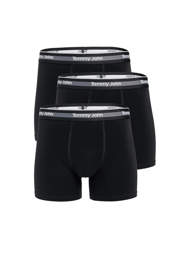 Tommy John Tommy John コンフォート マイクロ4 ボクサーブリーフ 3パック ブラックの商品画像