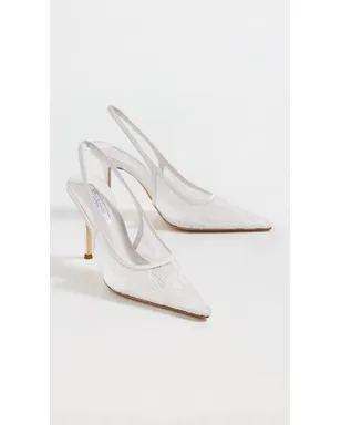 Tony Bianco レーススリングバックパンプス アイボリーブロケード - サムネイル5