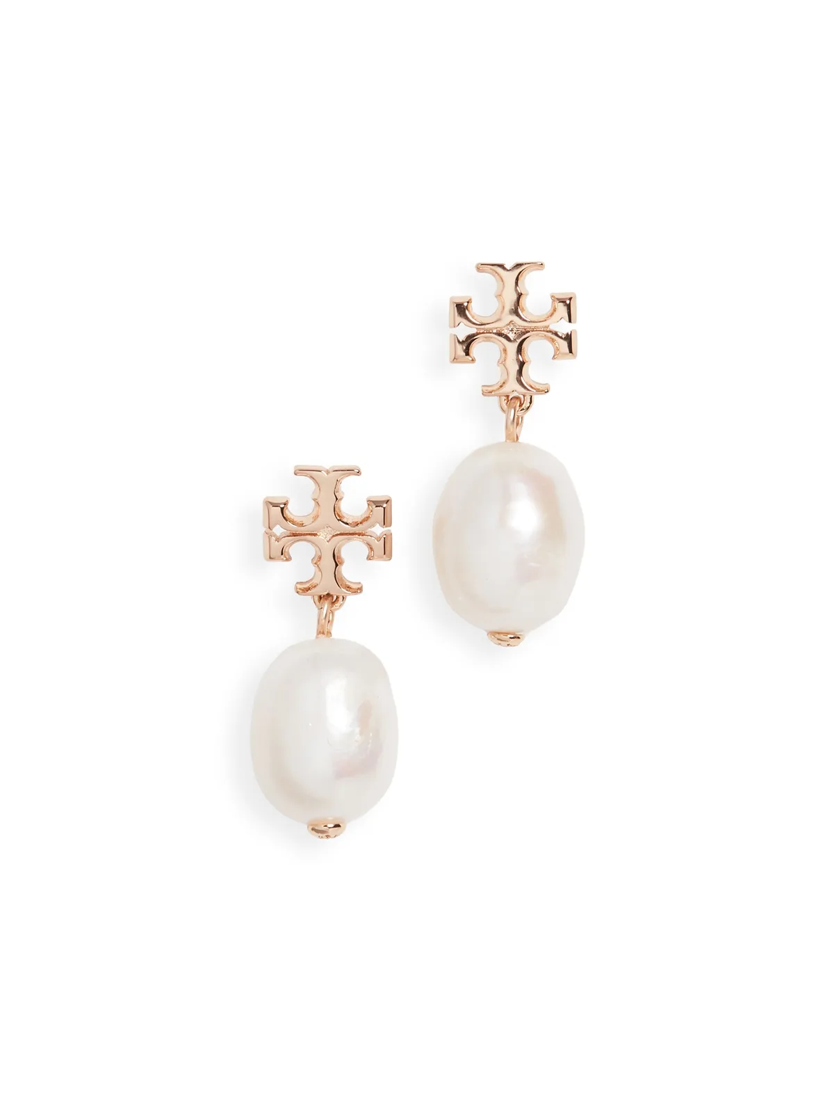 Tory Burch ムーンダンス パール ドロップ イヤリング ゴールド/アイボリー - 画像1