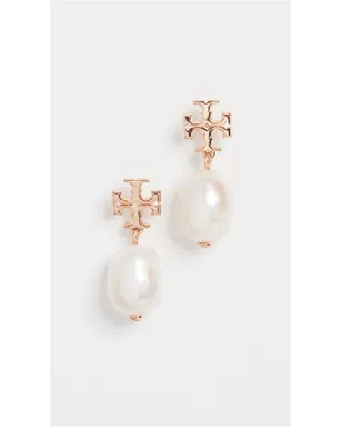Tory Burch ムーンダンス パール ドロップ イヤリング ゴールド/アイボリー - サムネイル2
