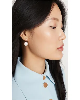 Tory Burch ムーンダンス パール ドロップ イヤリング ゴールド/アイボリー - サムネイル3
