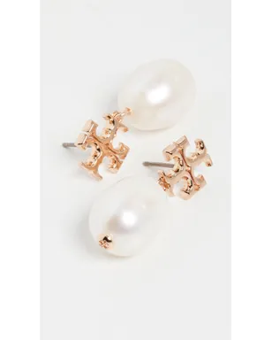 Tory Burch ムーンダンス パール ドロップ イヤリング ゴールド/アイボリー - サムネイル4