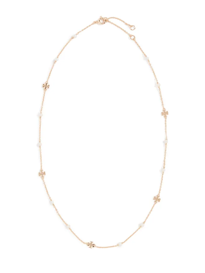 Tory Burch Tory Burch デリケート ムーンダンス パール ネックレス ゴールド/パール ワンサイズの商品画像