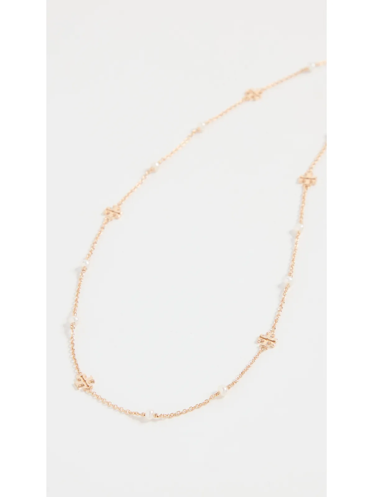 Tory Burch デリケート ムーンダンス パール ネックレス ゴールド/パール ワンサイズ - 画像4