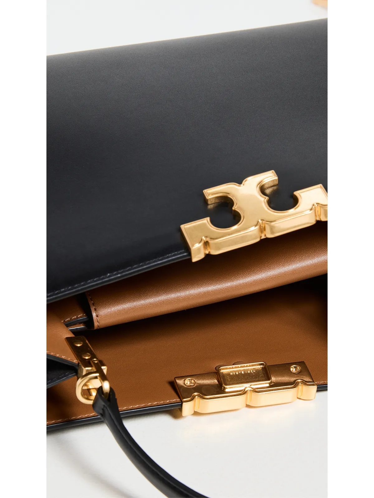 ビンテージ Tory Burch エレノア サッチェル ブラック バッグ - 画像6