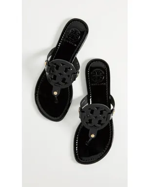 Tory Burch ミラー パテント トング サンダル ブラック - サムネイル5
