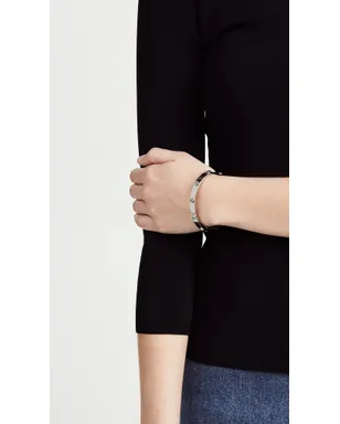 Tory Burch アイコン ヒンジ ブレスレット シルバー - サムネイル3
