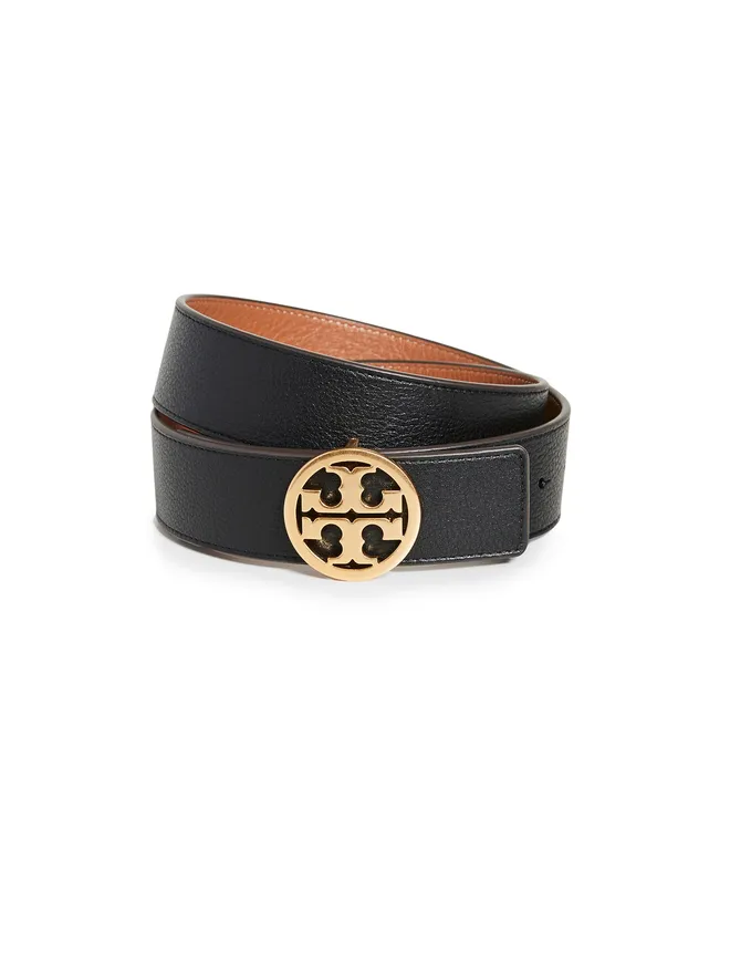 Tory Burch Tory Burch Miller リバーシブルベルト 1.5 ブラック／ニュークオイオ／ゴールド Mの商品画像