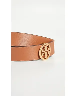Tory Burch Miller リバーシブルベルト 1.5 ブラック／ニュークオイオ／ゴールド M - サムネイル5