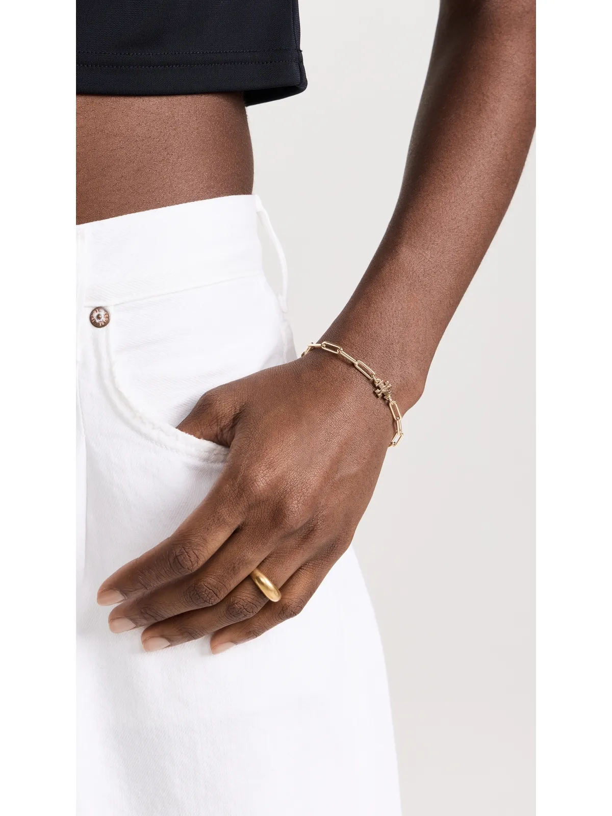 Tory Burch アイコンチェーン ブレスレット ゴールド ワンサイズ - 画像3
