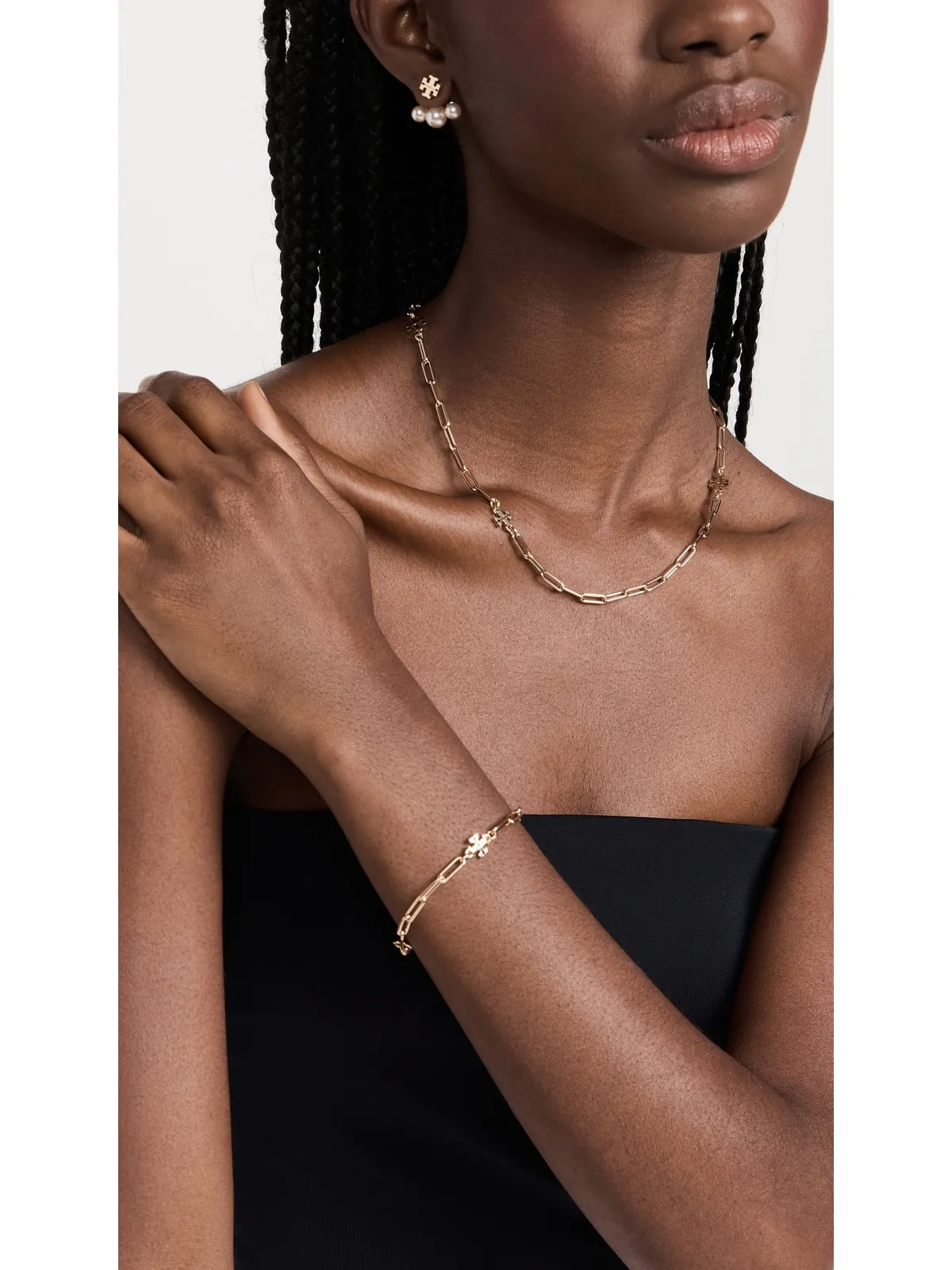 Tory Burch グッドラックチェーンネックレス ゴールド - 画像3