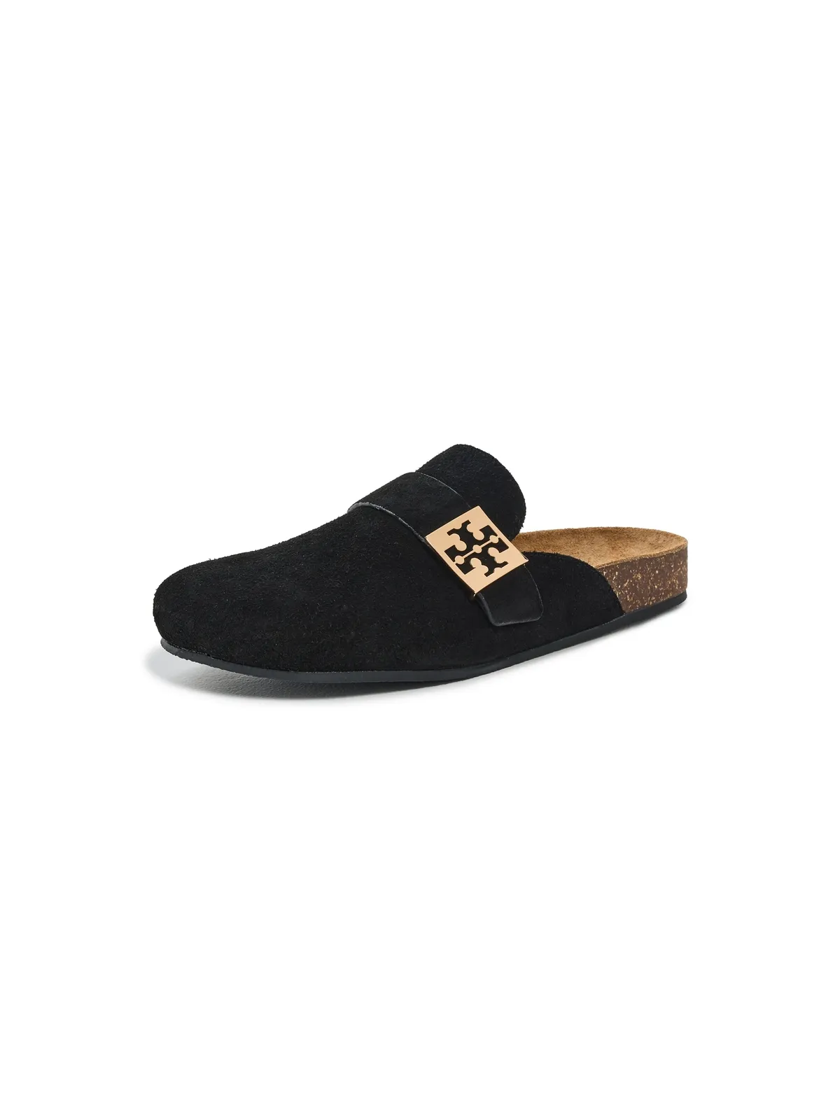 ビンテージ Tory Burch メロー・ミュール ブラック/ゴールド - 画像1