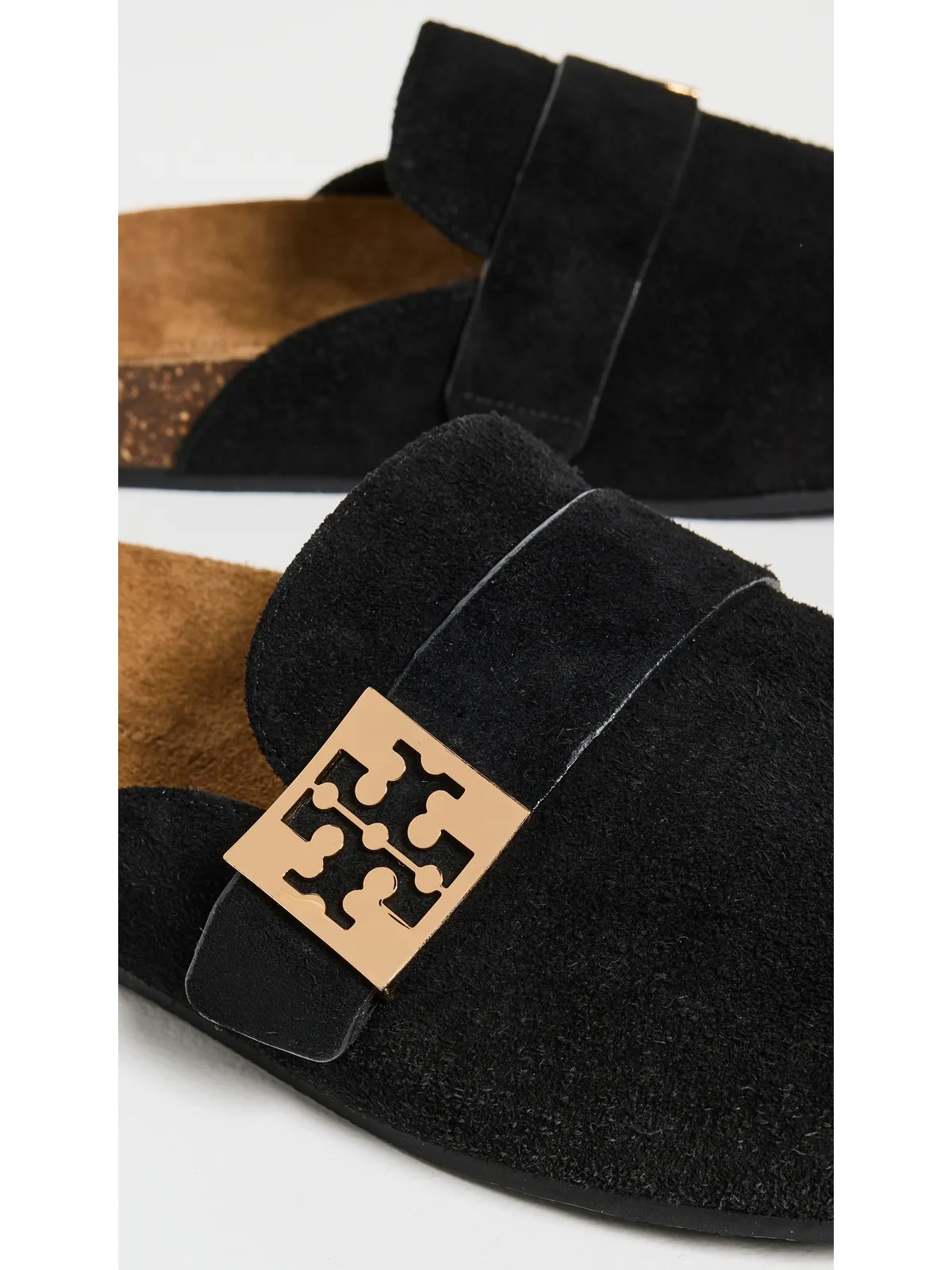 ビンテージ Tory Burch メロー・ミュール ブラック/ゴールド - 画像6