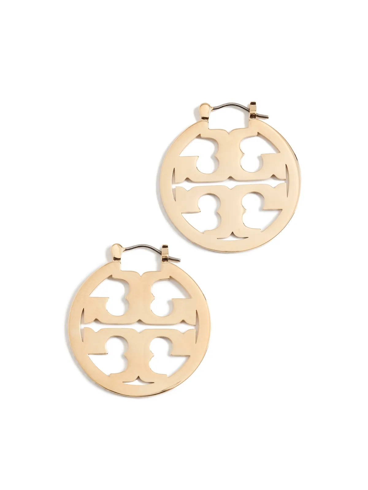 Tory Burch スモールアイコン フープピアス ゴールド ワンサイズ - 画像1
