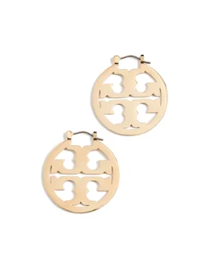 Tory Burch スモールアイコン フープピアス ゴールド ワンサイズ - サムネイル1