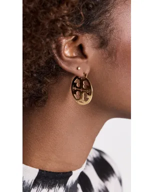 Tory Burch スモールアイコン フープピアス ゴールド ワンサイズ - サムネイル3
